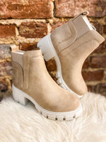 Load image into Gallery viewer, Rita Faux Suede Clay Brown Booties
