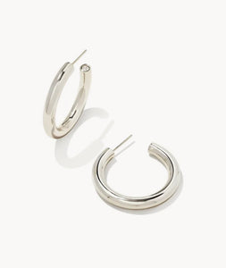 Colette Silver Hoop Earrings