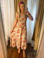 Load image into Gallery viewer, Pretty Melody Floral Smocked Sleeveless Maxi Dress
