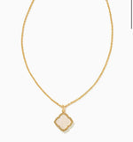 Load image into Gallery viewer, Mallory Iridescent Drusy Pendant Gold Necklace
