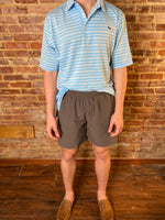 Load image into Gallery viewer, Southern Sleek Dry Fit Charcoal Gray Simply Southern Shorts

