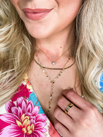 Load image into Gallery viewer, Hannah Heart Lariat Necklace
