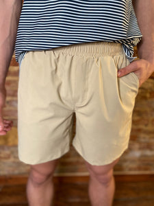 Southern Sleek Lined Khaki Dry Fit Simply Southern Shorts