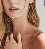 Load image into Gallery viewer, Sophee Crystal Drop Gold Earrings
