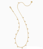Load image into Gallery viewer, Amelia White Crystal Gold Chain Necklace
