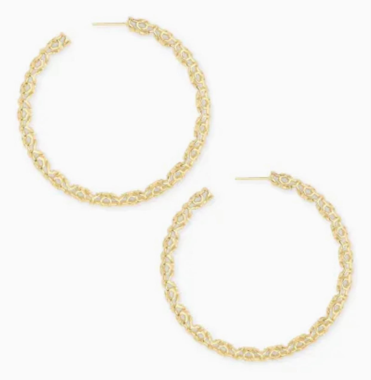 Maggie Large Gold Hoop Earrings