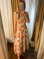 Load image into Gallery viewer, Pretty Melody Floral Smocked Sleeveless Maxi Dress
