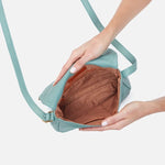 Load image into Gallery viewer, Fern Messenger Pale Green Hobo Crossbody Purse
