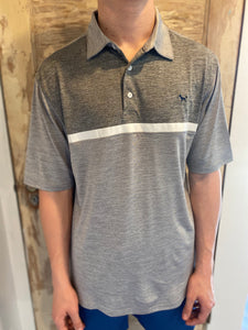 Heather Gray & White Dry Fit Performance Simply Southern Polo Shirt