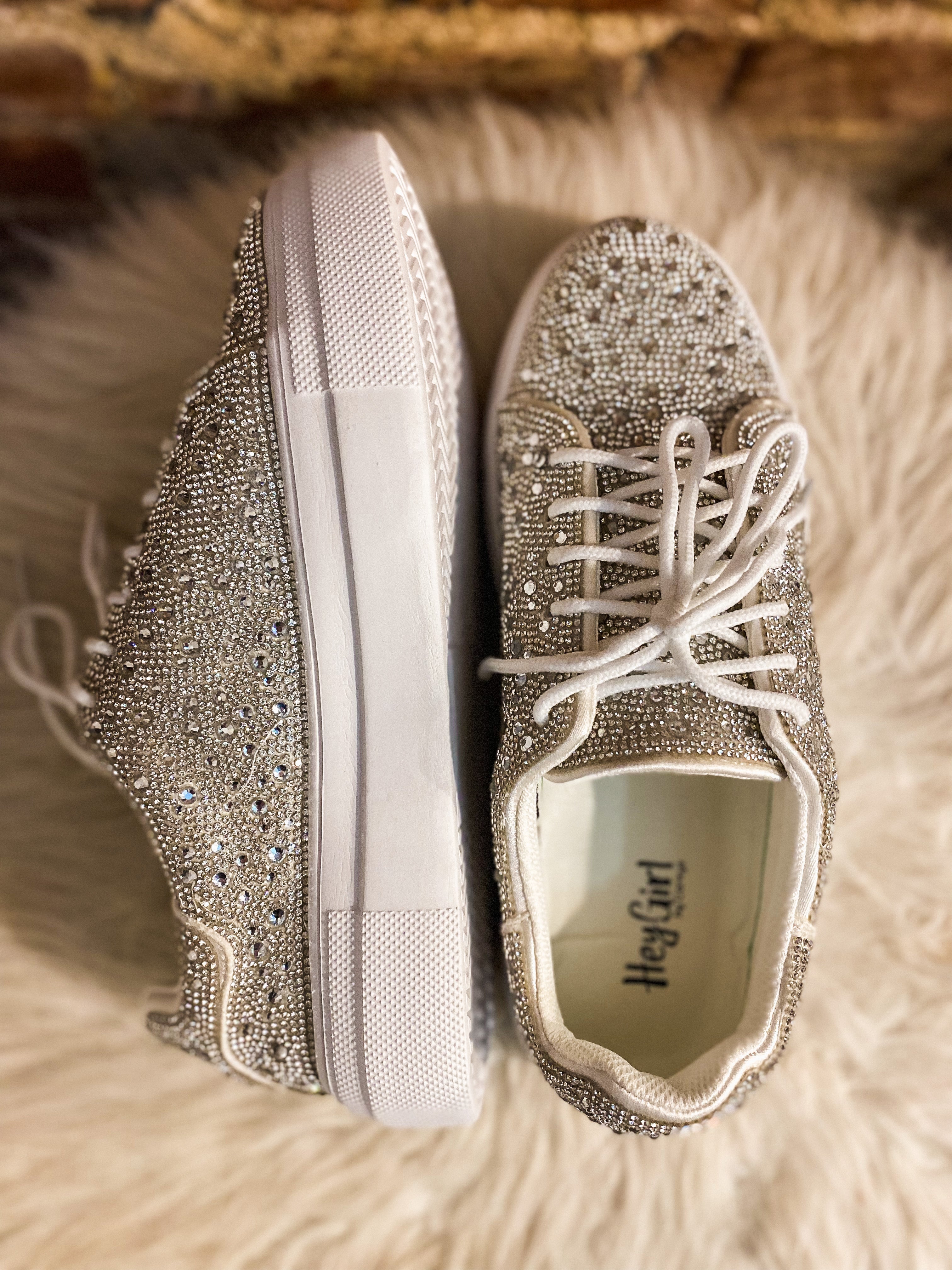 Corkys Bedazzle Sneakers Clear 9