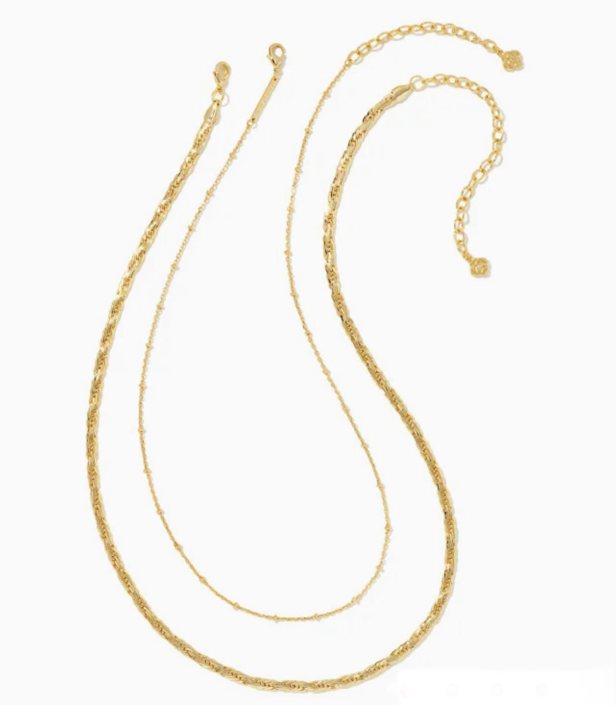Carson Two Set Gold Chain Necklace