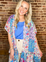 Load image into Gallery viewer, Do Your Thing Floral &amp; Paisley Metallic Chiffon Cardigan
