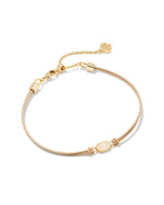 Load image into Gallery viewer, Emilie Iridescent Drusy Corded Gold Bracelet
