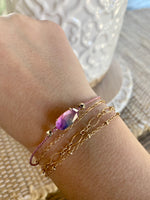 Load image into Gallery viewer, Everlyne Watercolor Illusion Gold Friendship Bracelet

