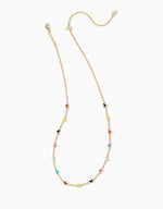 Load image into Gallery viewer, Haven Heart Multi Mix Gold Strand Necklace
